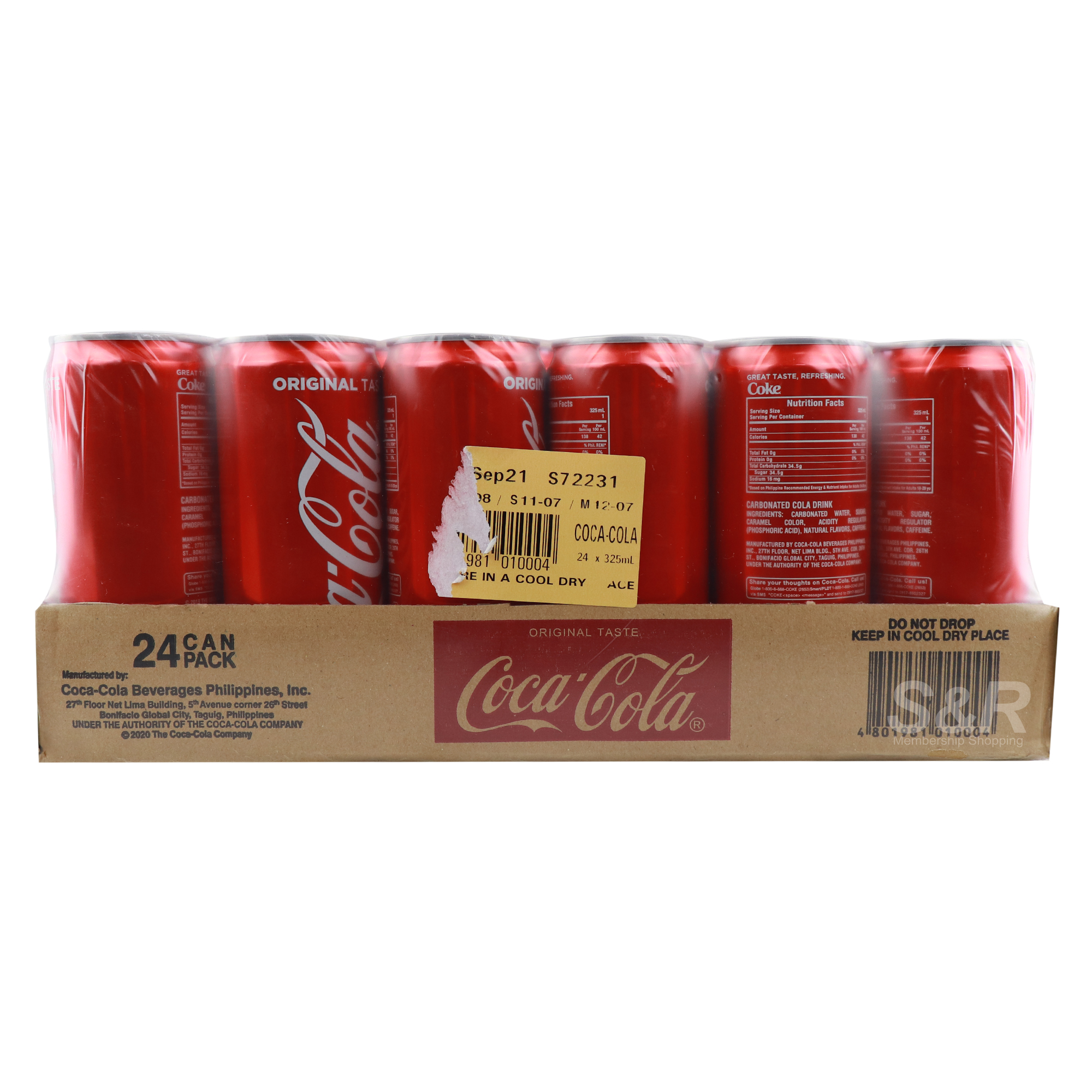 Coca-Cola Classic 24 cans